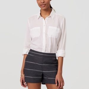 NWT SIZE 00 Mossaic Strip Loft Shorts